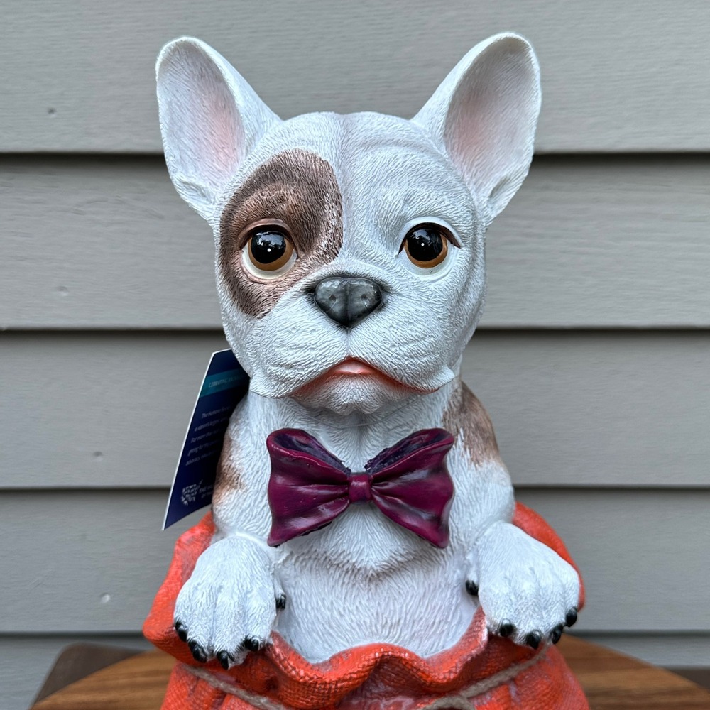 Humane Society French Bulldog Halloween Trick or Treat Sack Figurine 14in White - Picture 11 of 14